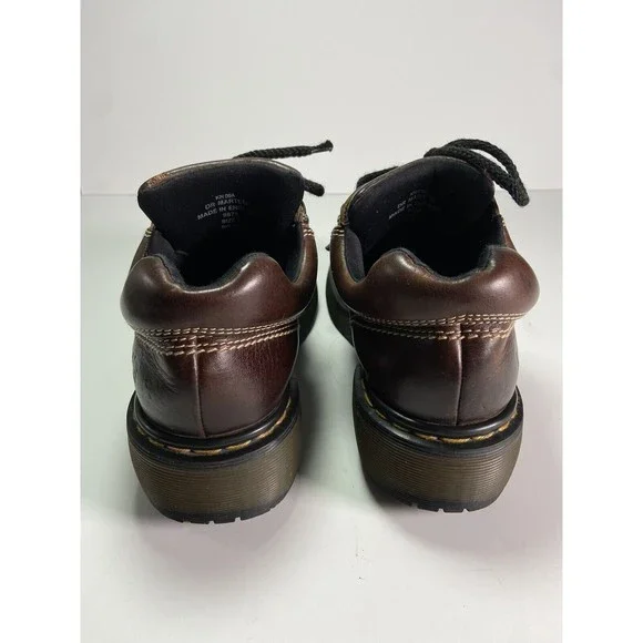 Vintage Dr Doc Martens Y2K Leather Oxford Chunky Platform Shoe Womens US Size 8 - Picture 7 of 14